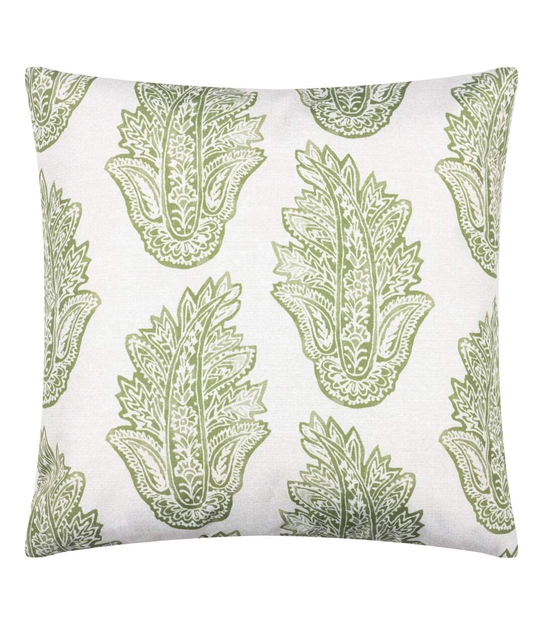 Kalindi paisley outdoor cushion cover 43cm x 43cm olive Paoletti