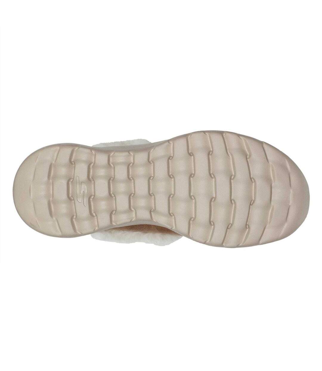 Womens/ladies Go Walk Joy Faux Suede Trainers Chestnut Skechers-3