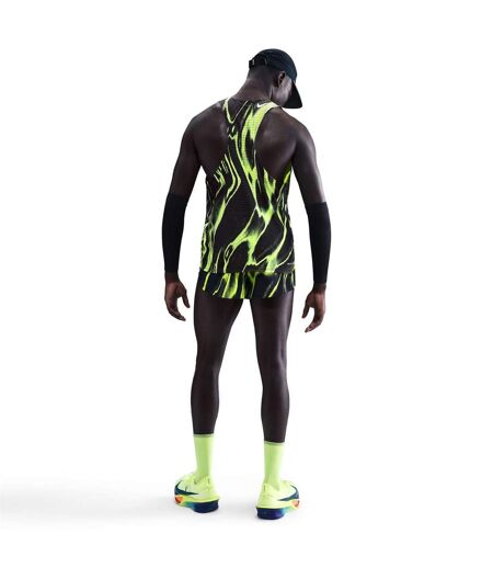 Mens Elite Dri-fit Tank Top Volt White Nike