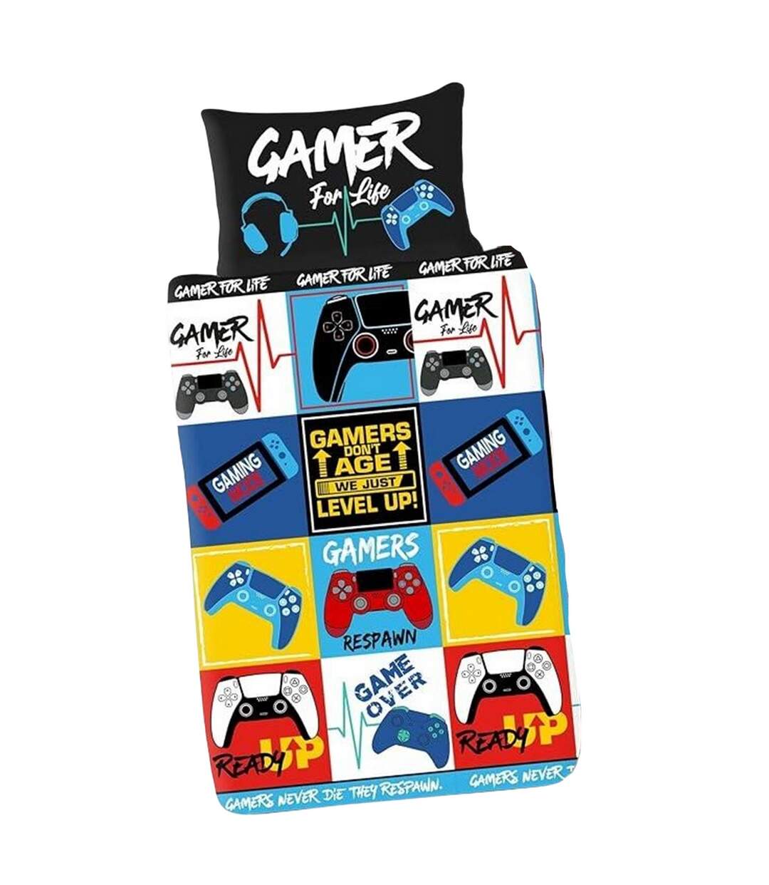 Levels Reversible Duvet Set Multicoloured Gamer-1