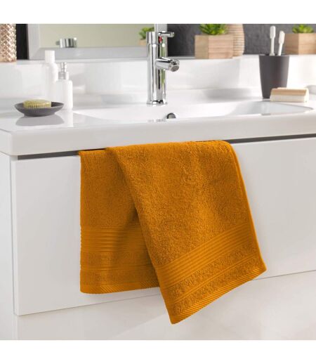 Serviette de Toilette Tendresse  50x90cm Jaune Curry