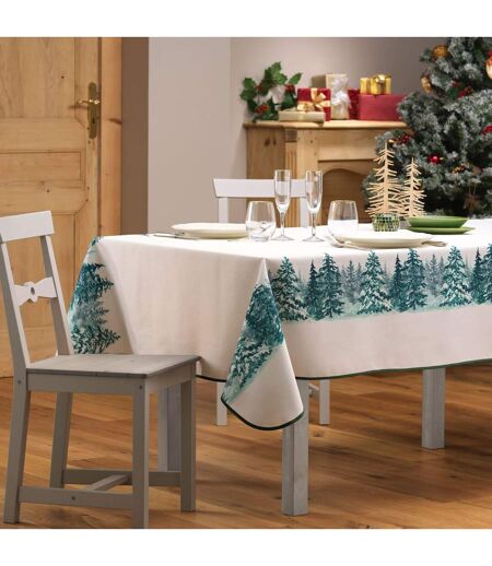 Nappe Imprimé Christmas 150x300cm Naturel