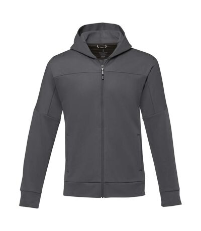 Elevate Life Mens Nubia Knitted Full Zip Jacket (Storm Grey)