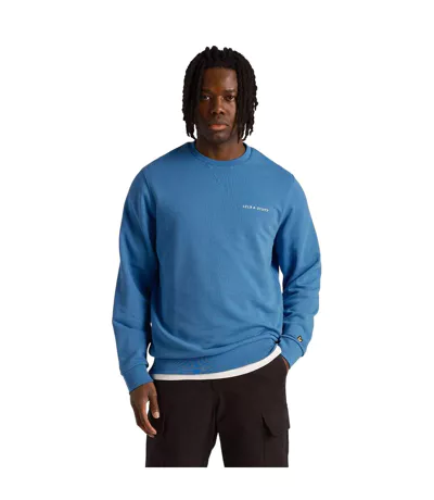 Sweat Motif Brodé Homme Bleu Lyle & Scott
