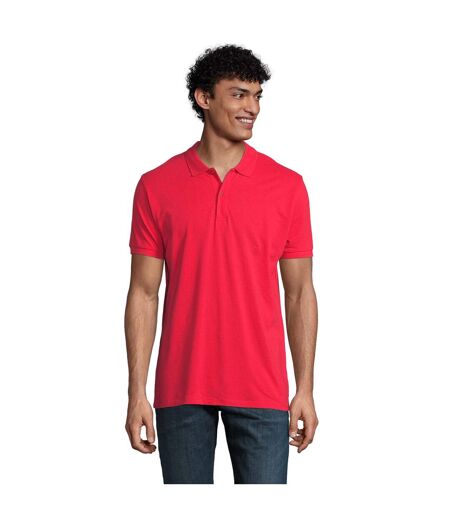 Polo Planet Homme Rouge SOLS
