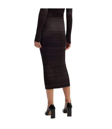 Jupe Mi-longue Style Côtelé Farmina Femme Marron Boss