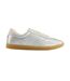 Womens/ladies Collins Trainers Silver Toms-4