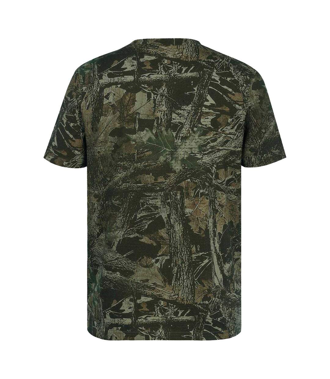 Mens Cotton Short-sleeved T-shirt Wood Camo Firetrap-2