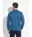 Pull col polo zippé jacquard rayé laine-2