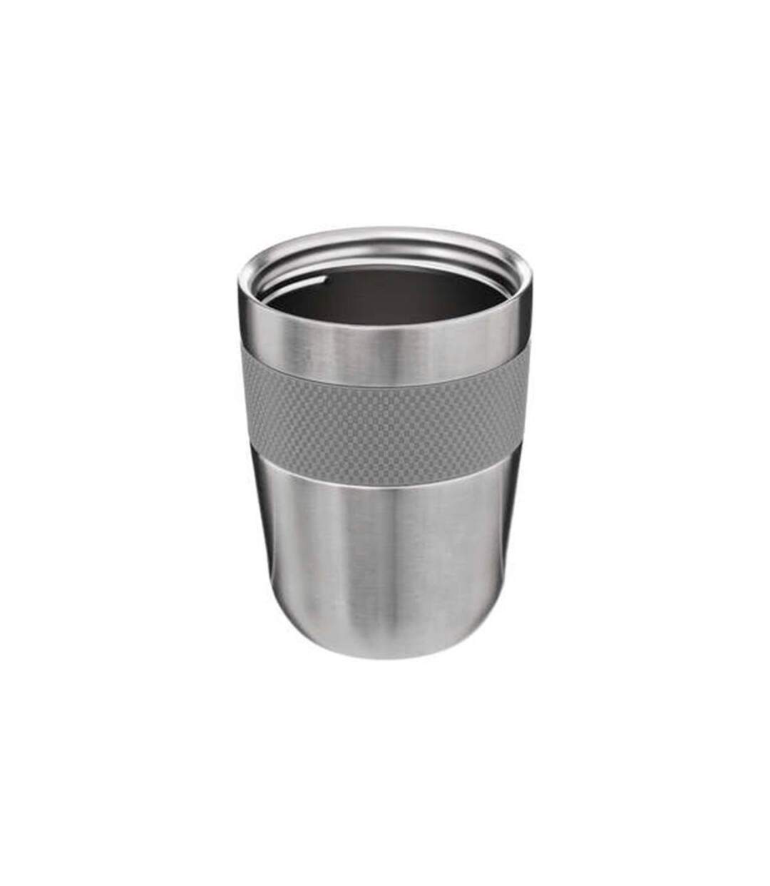 Mug Isolant Hermétique Silicone 0,25L Gris-2