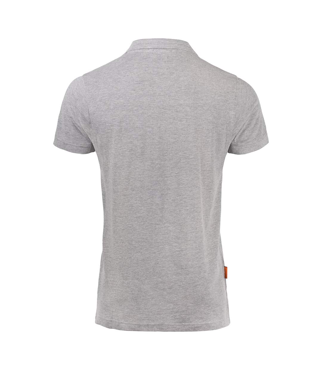 Mens Melange Polo Shirt Grey Jobman-2