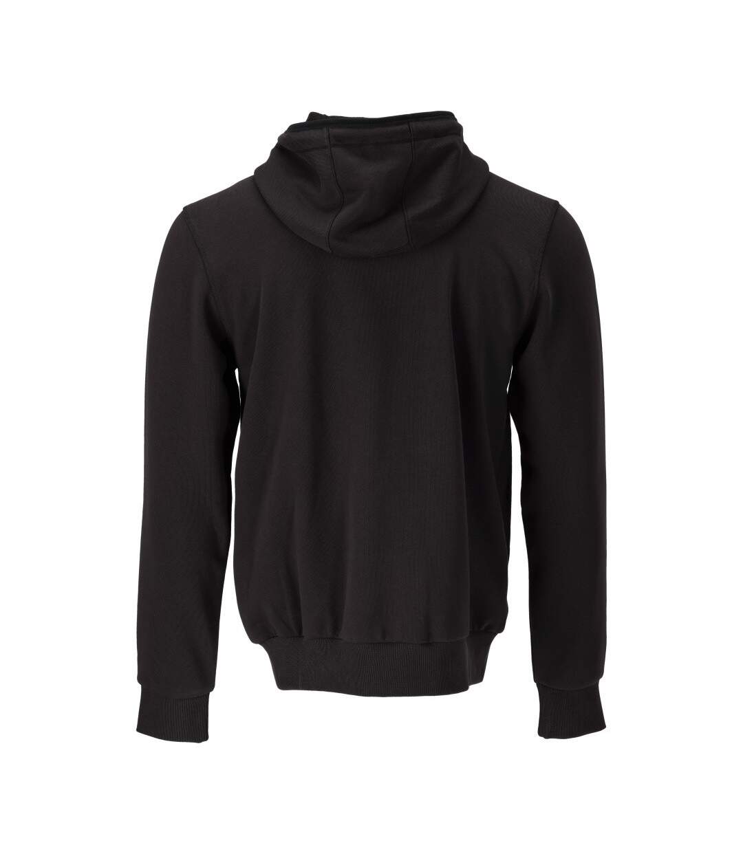 Unisex Adult Plain Full Zip Hoodie Black Mascot-2