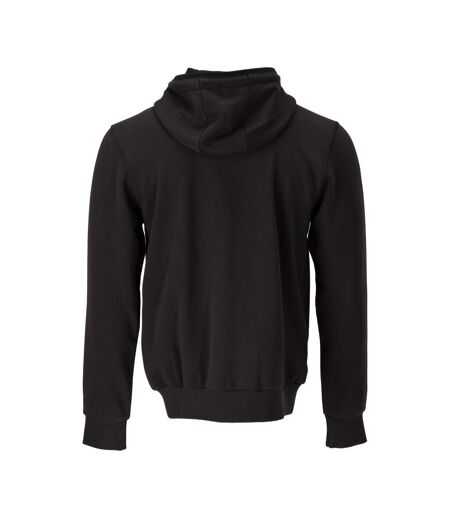 Unisex Adult Plain Full Zip Hoodie Black Mascot