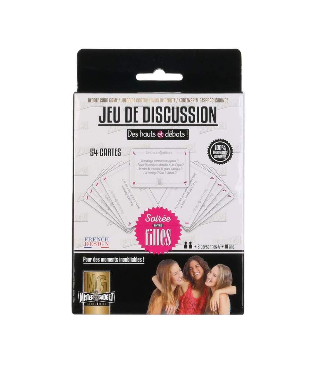 Jeu de cartes débat soirée filles 54 cartes-2