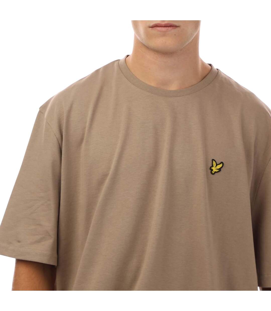 T-shirt Uni Homme Taupe Lyle & Scott-4