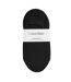 Pack Of 3  Womens/ladies Liner Socks  Black Calvin Klein-2