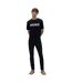 Mens Dulivio Contrast Logo T-shirt Black Iris Navy White Hugo-3