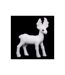 Statuette Déco Renne Debout 22cm Blanc-2