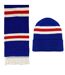 Ensemble Bonnet Et Écharpe Motif/style À Rayures Rangers Adulte Taille Unique Bleu Fan Originals-1