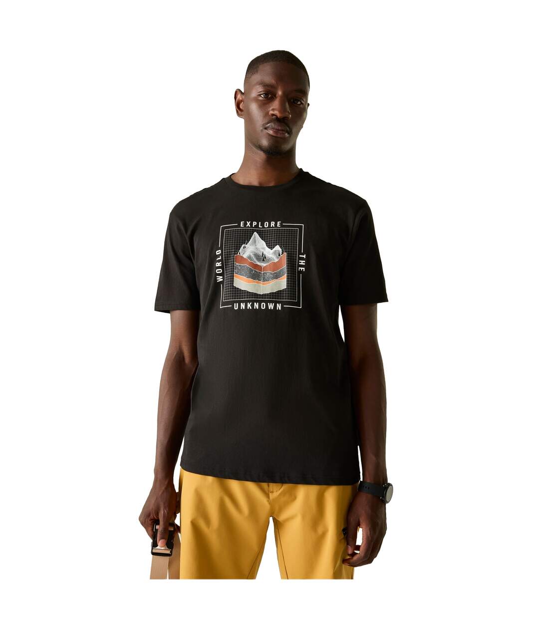 T-shirt Motif/style Imprimé Graphique Homme Noir Dare 2B-1