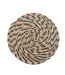 Set de Table Rond en Paille Nala 38cm Naturel & Noir-1
