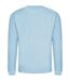 Unisex adult soft touch sweatshirt ice blue Awdis-2