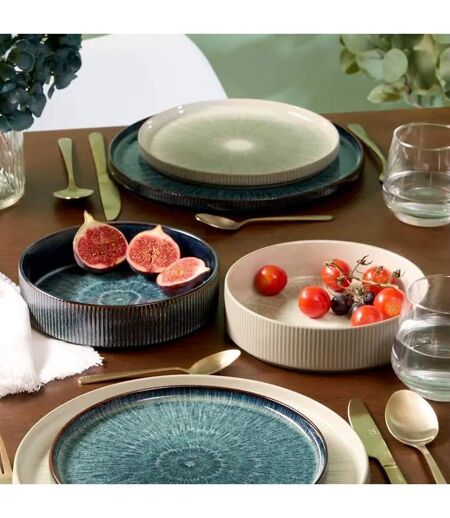 Lot de 6 Assiettes Creuses Eva 18cm Vert