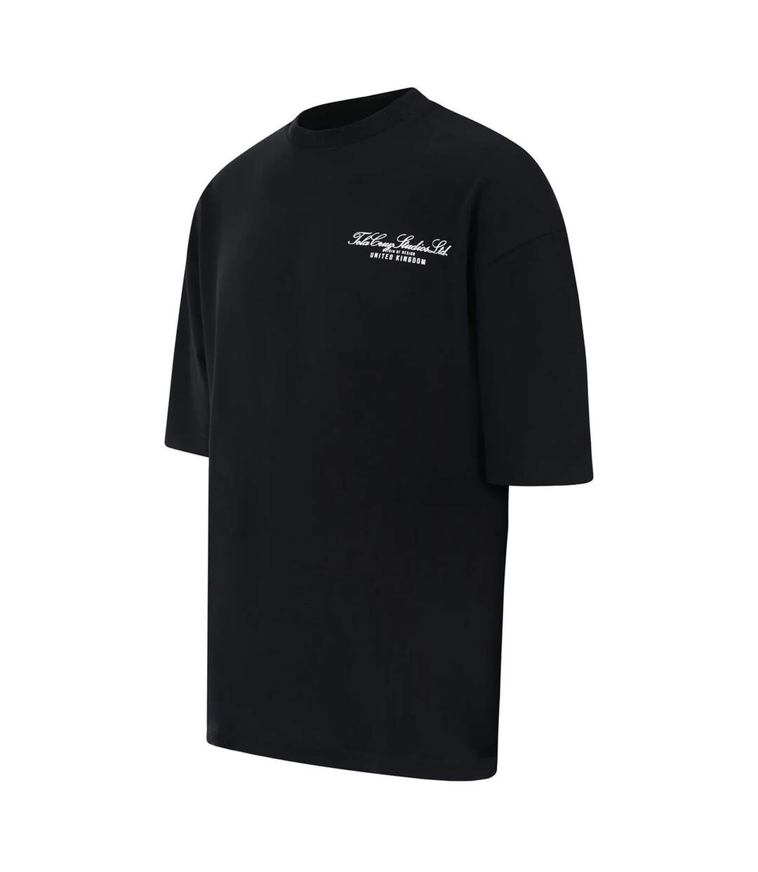 Mens Oversized T-shirt Black Tela Cruz-2