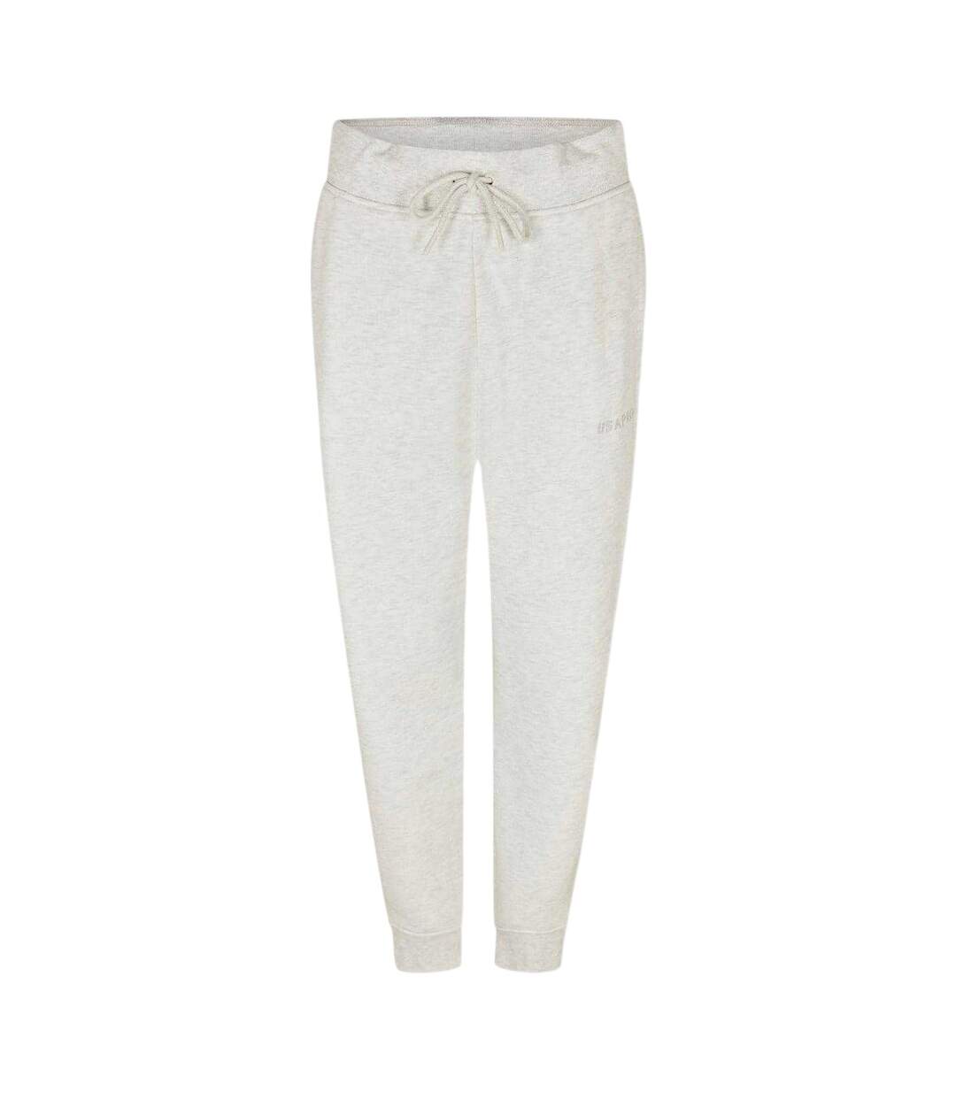 Pantalon De Jogging Femme Blanc Cassé Chiné Chiné USA-1