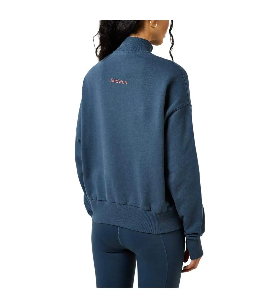 Womens/ladies Cotton Jumper Midnight Red Run-3