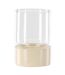 Lanterne en Verre Vica 12cm Beige-1
