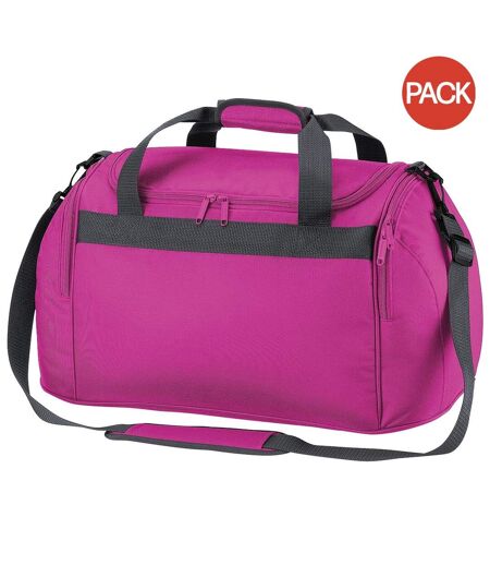 Lot de 2  Freestyle sac de voyage 26 litres taille unique fuchsia Bagbase