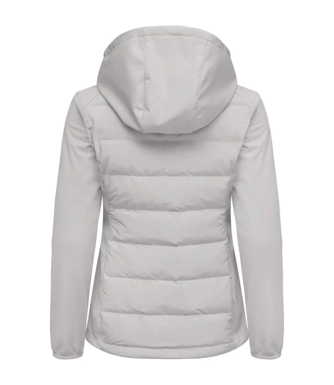 Womens/ladies Oak Harbor Hooded Jacket Silver Cutter & Buck-2