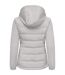 Womens/ladies Oak Harbor Hooded Jacket Silver Cutter & Buck-2