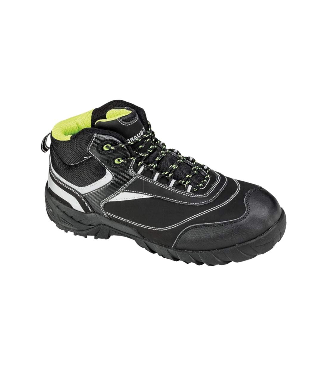 Workguard mens blackwatch lace-up safety boots black/silver Result-3