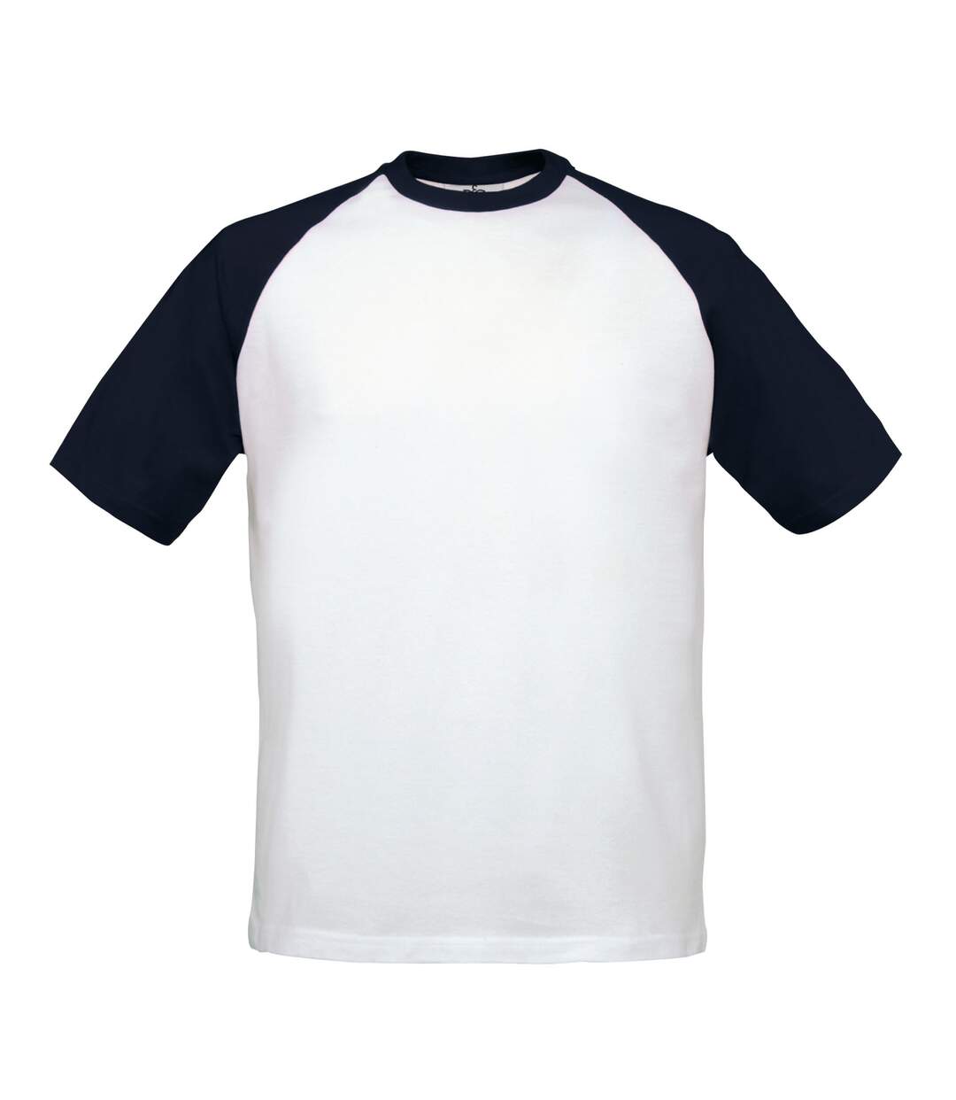 T-shirt Baseball Adulte Blanc Rouge B&C-2