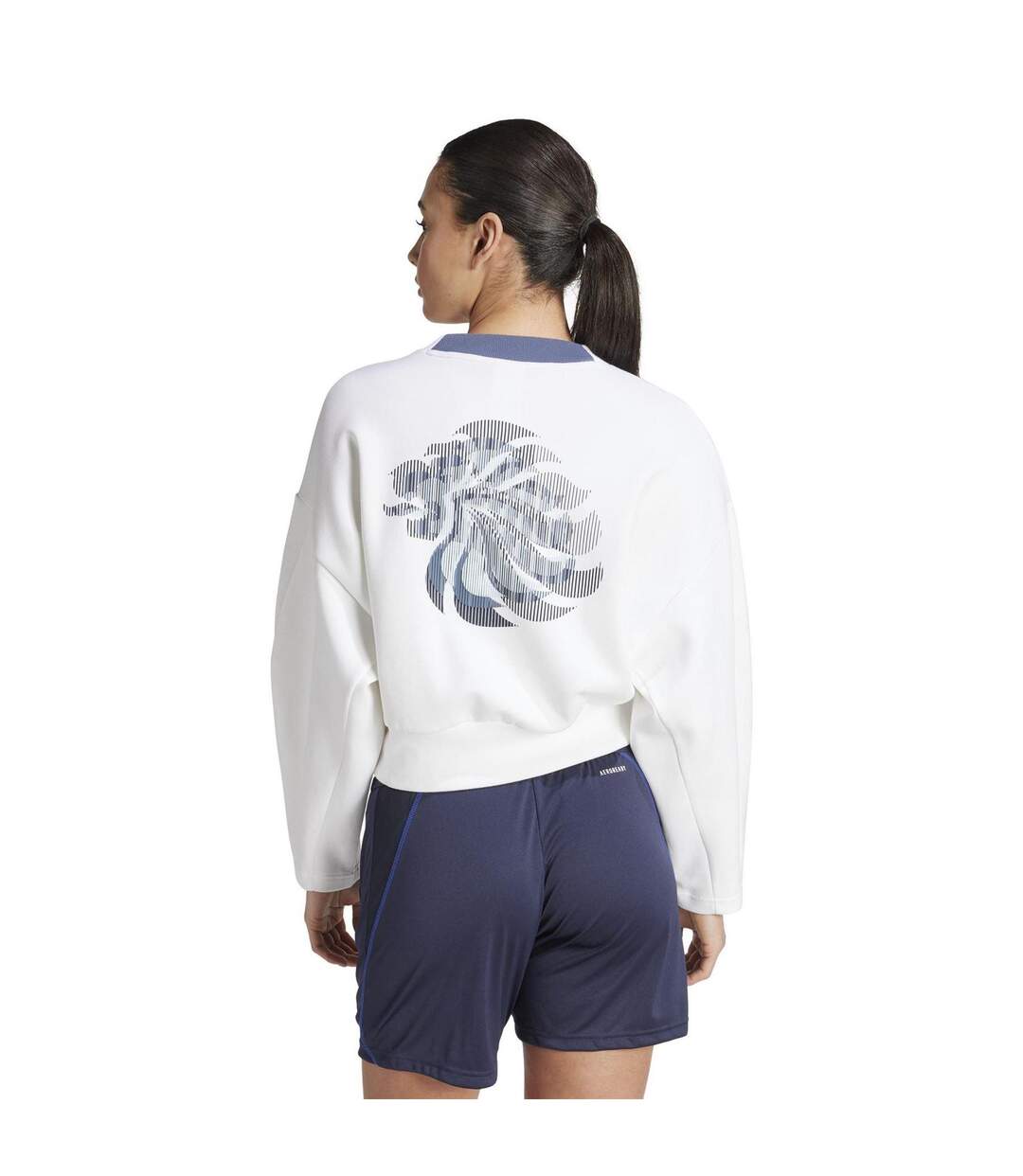 Sweat Motif/style Team Gb Femme Blanc Adidas-3