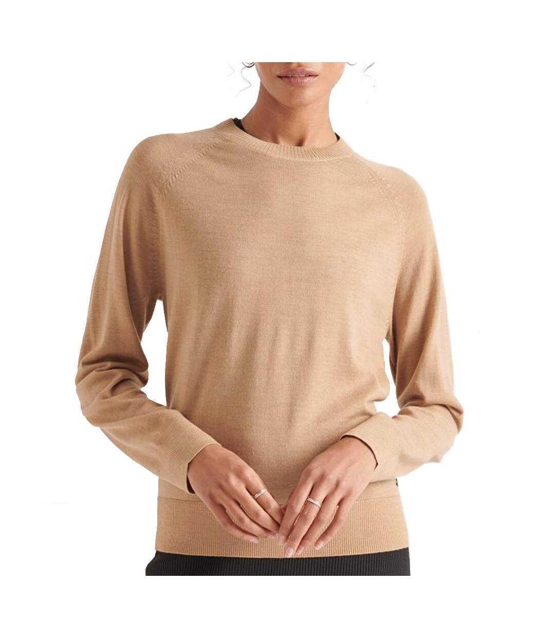 Pull Camel Femme Superdry Merino Crew - 44-1