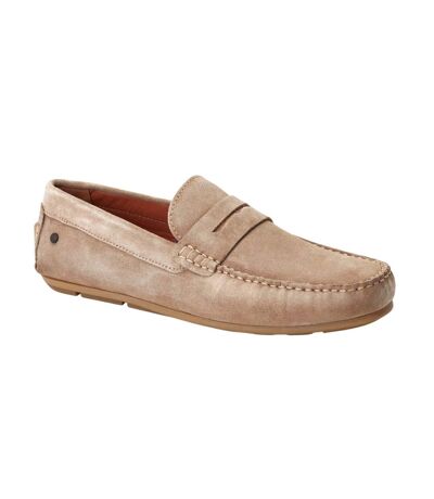 Mens Collins Driver Suede Loafers Sand Base London