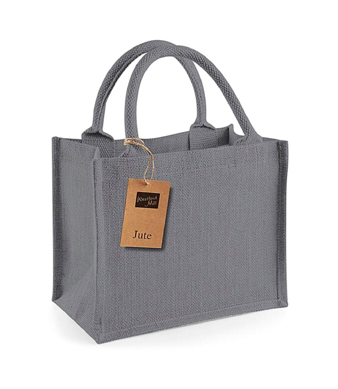 Cabas en toile de jute - W412 - gris graphite-1