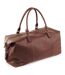 Quadra NuHude Faux Leather Weekender Carryall Bag (Pack of 2) (Tan) (One Size)
