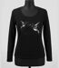 Mayflower NAWA1 : Tee-shirt manches longues noir avec sérigraphie colibri-3