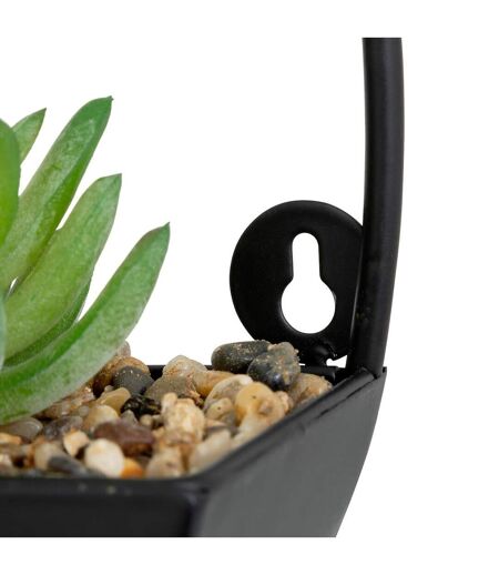 Plante Artificielle à Suspendre Imy 41cm Noir