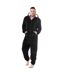 Mens Gorilla Head Fleece Jumpsuit Black Keanu-4