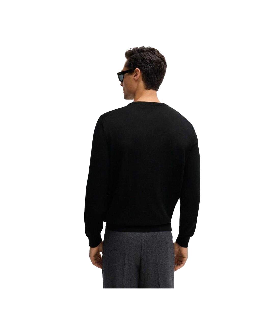 Mens Botto Knitted Jumper Black Boss-3