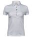 Polo femme premium coton pima - 1441 - blanc - manches courtes