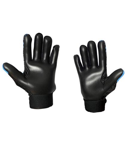 Murphys Unisex Adult Crackle Effect Gaelic Gloves (Black/Blue)