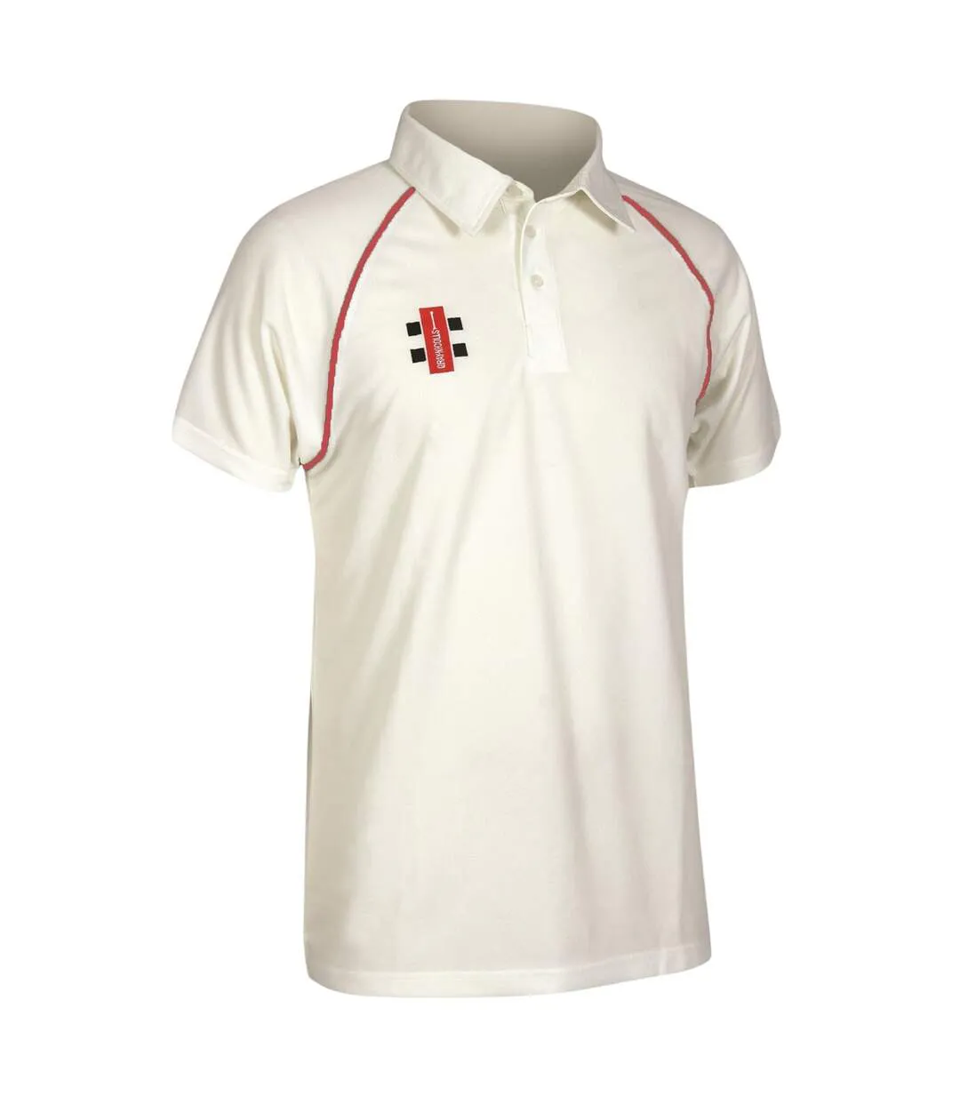 Unisex Adult Nicolls Polo Shirt Ivory Red Gray-Nicolls-1