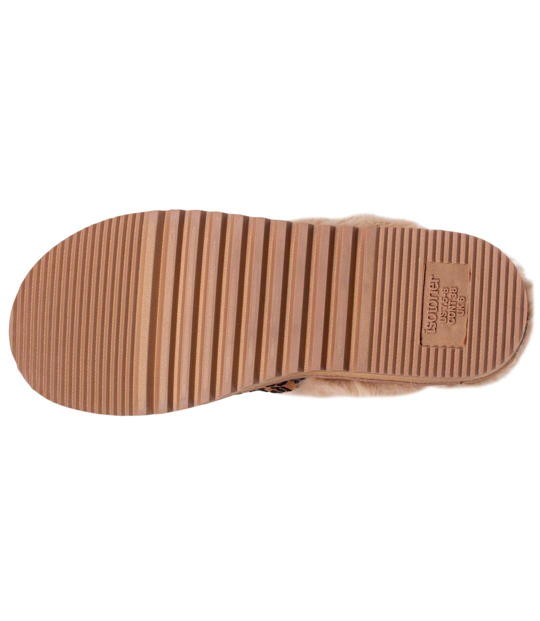 Isotoner Chaussons Mules femme ultra confortables, bordure en fausse fourrure-5