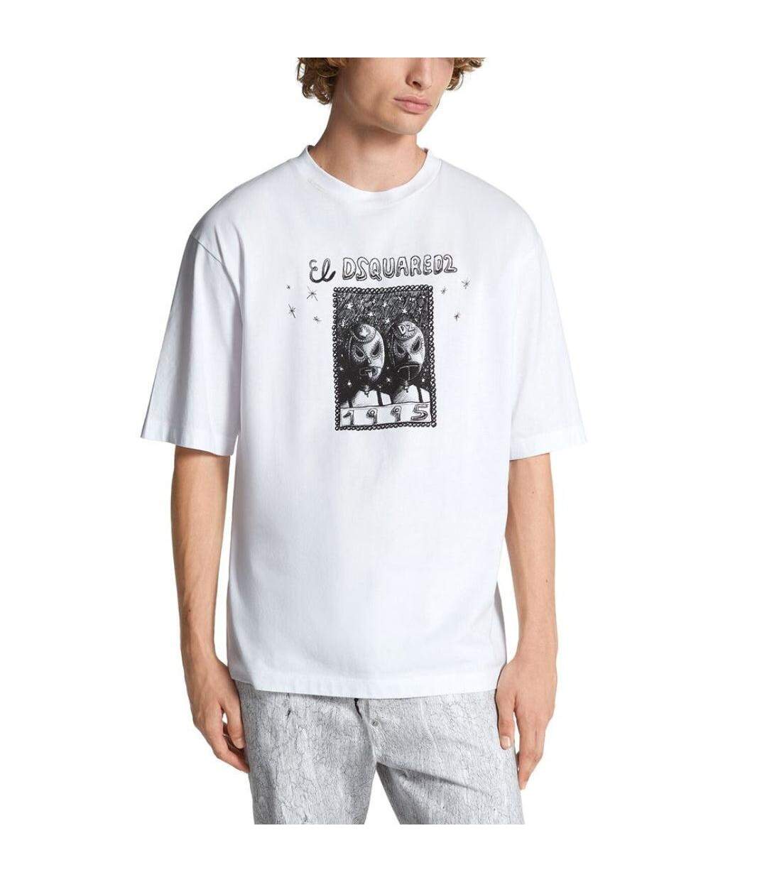 T-shirt Motif/style Dessin Animé Homme Blanc DSquared2-2